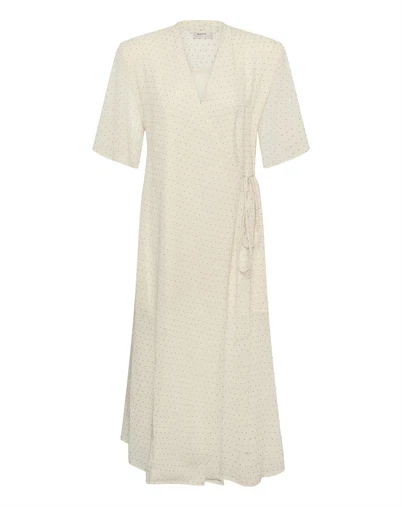 Gestuz - GZDorah Wrap Kjole - Birch Dot 